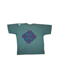 Vintage Amadeo Shirt 90s "Errow" Cross Print Oversized Heather Grün L