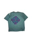 Vintage Amadeo Shirt 90s "Errow" Cross Print Oversized Heather Grün L