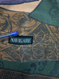 Vintage Navigare Shirt 90s Mystic Ornate Print Made In Italy Bunt M