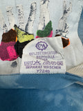 Vintage New Fast By C&A Shirt 90s Foto-Collage-Print Batik Blau L