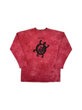 Vintage Dagoli Double Collar Longsleeve 1995 "Soul Mate" Cave Art Made In Canada Batik Rot XL