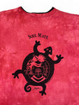 Vintage Dagoli Double Collar Longsleeve 1995 "Soul Mate" Cave Art Made In Canada Batik Rot XL