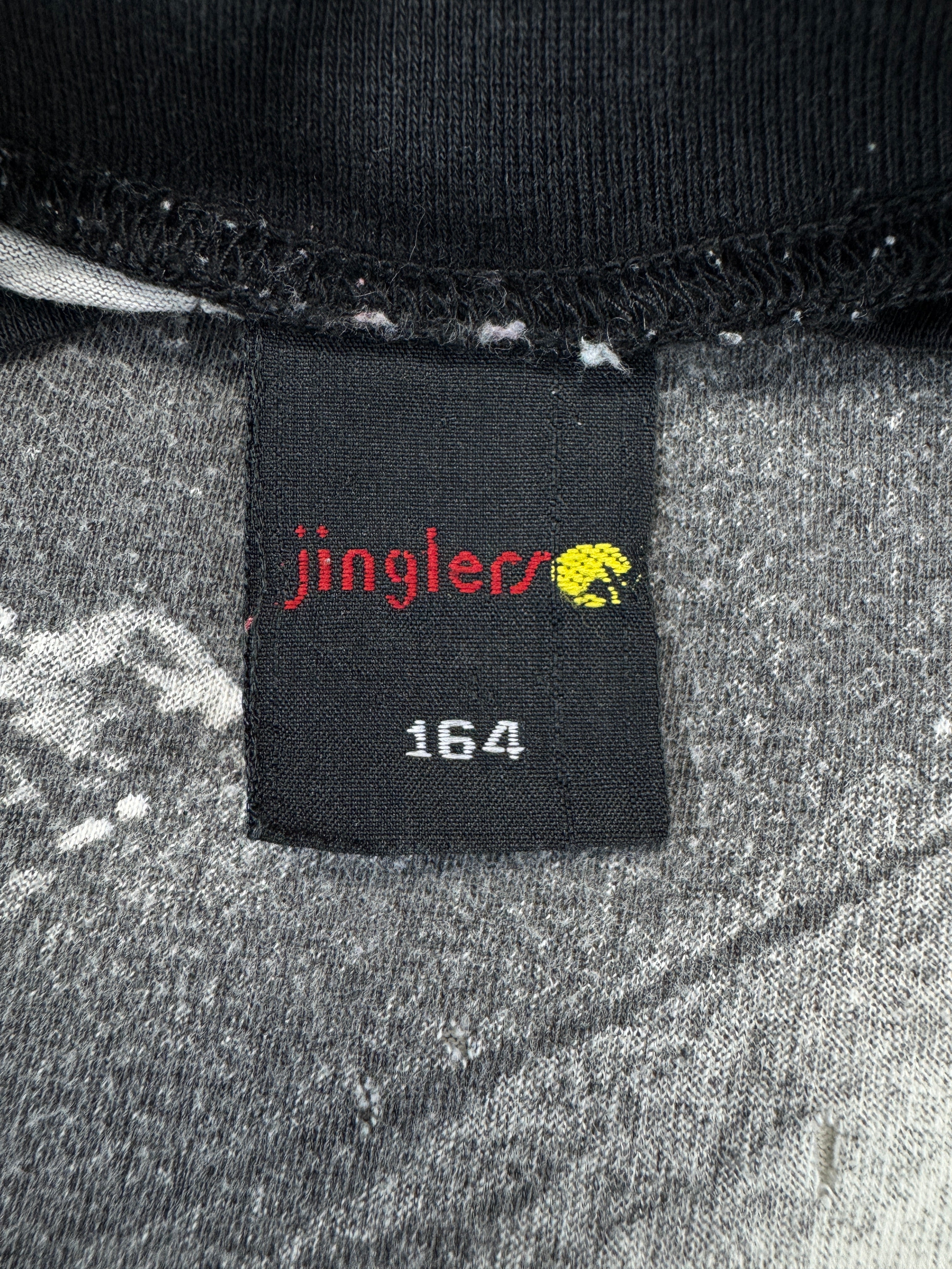 Vintage Jinglers By C&A Shirt 90s AOP Segelschiffe Grau (Kinder 164) S-M
