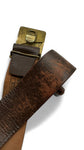 Vintage Sowjetunion Gürtel 80s "Hammer & Sichel" Braun