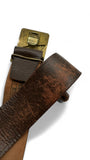 Vintage Sowjetunion Gürtel 80s "Hammer & Sichel" Braun