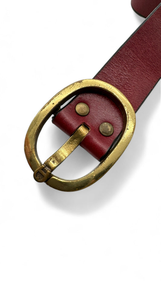 Vintage Aigner Gürtel Dunkelrot 90/36"