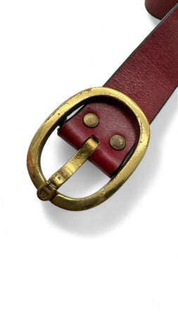 Vintage Aigner Gürtel Dunkelrot 90/36"