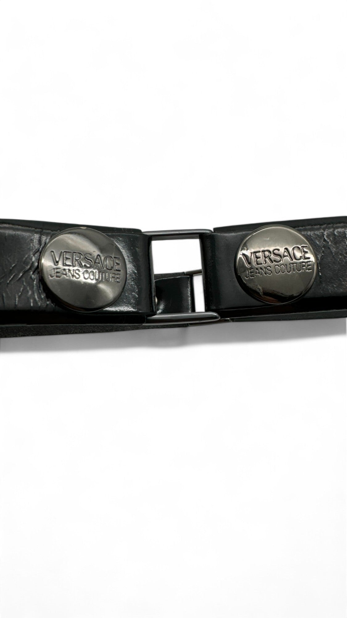 Versace Jeans Couture Gürtel Made In Italy Schwarz 75/30