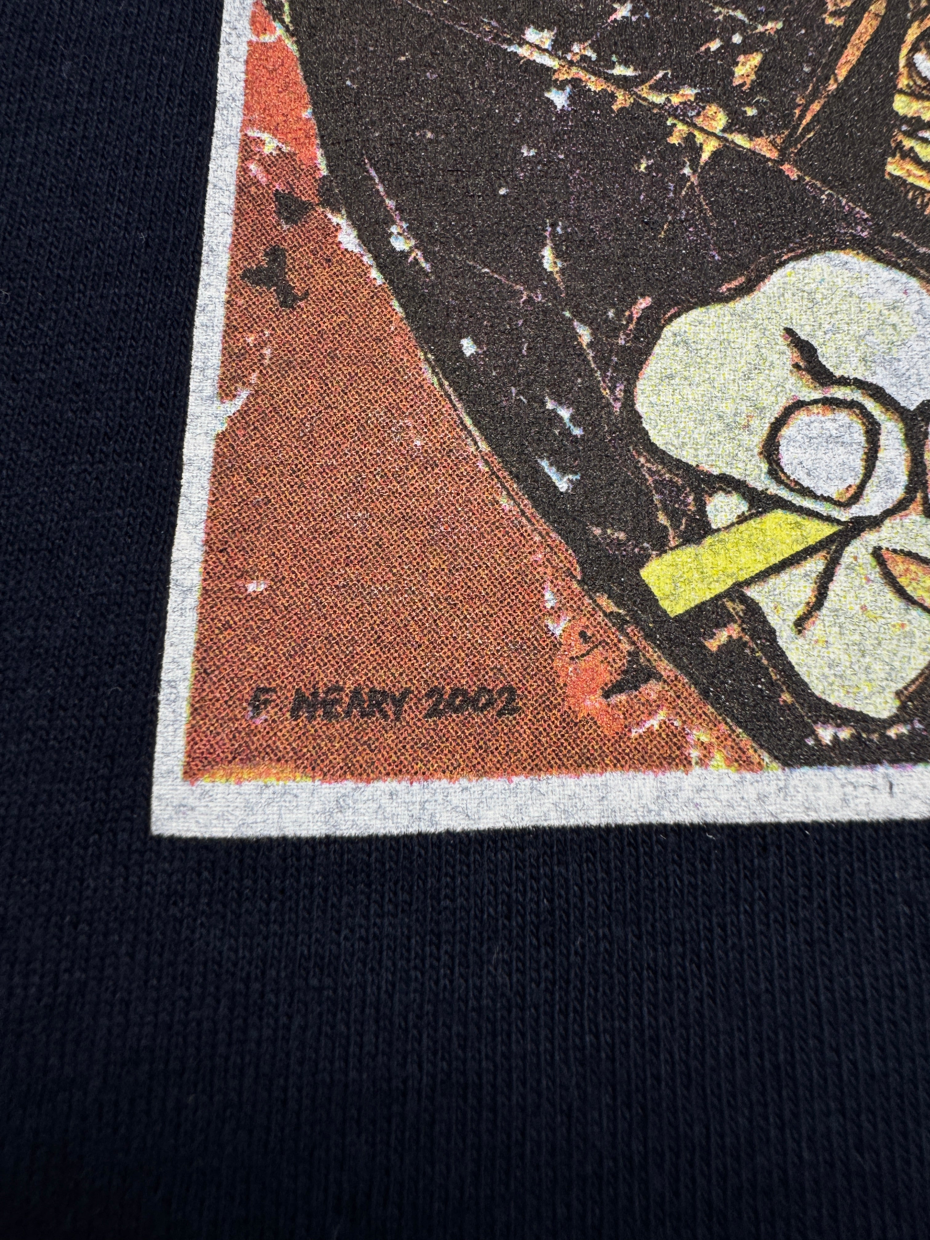 Screen Stars Shirt 2002 "Blood Money" Tom Waits ANTI- Records Fritz Neary Artwork Dunkelblau M