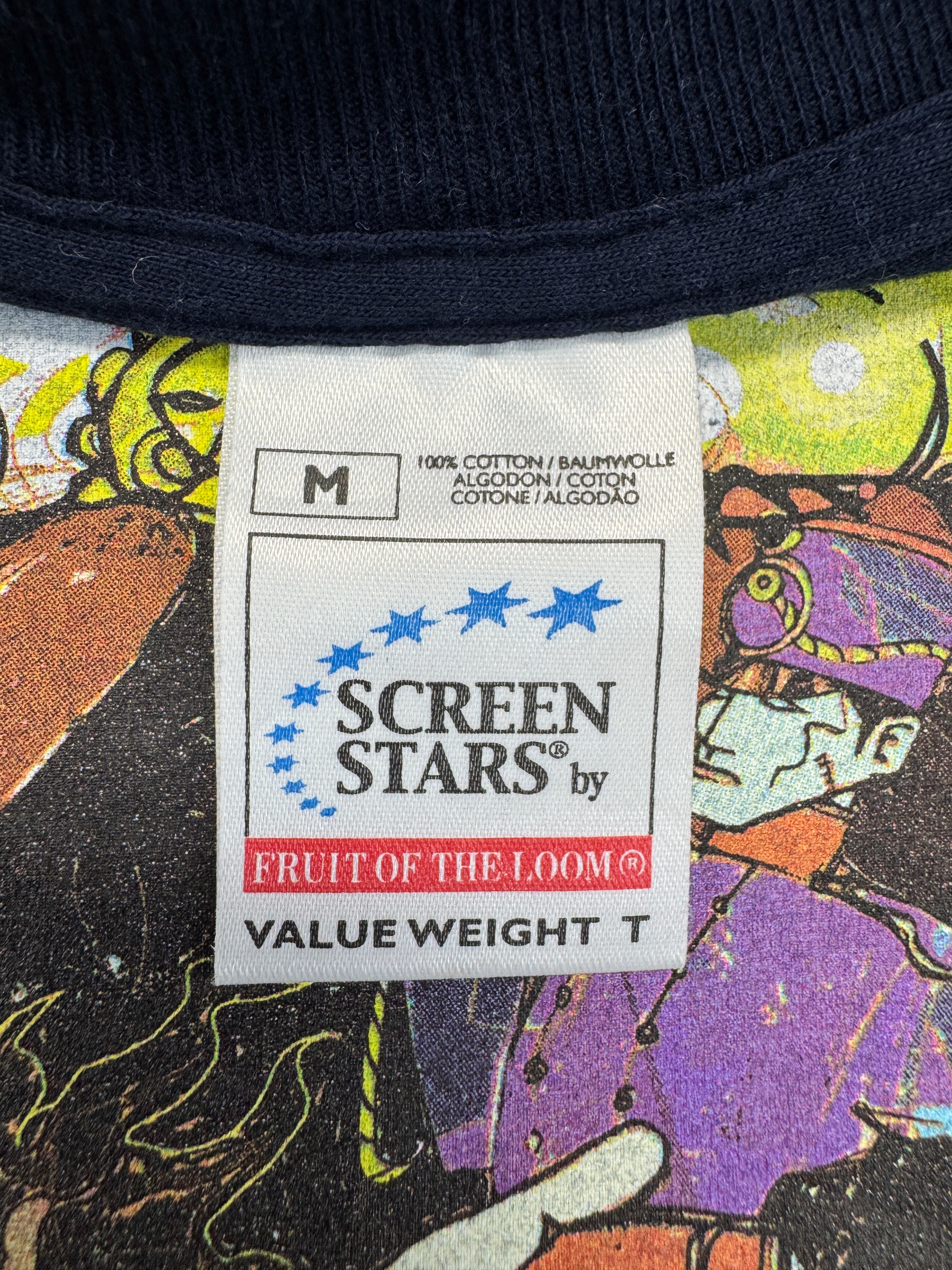 Screen Stars Shirt 2002 "Blood Money" Tom Waits ANTI- Records Fritz Neary Artwork Dunkelblau M