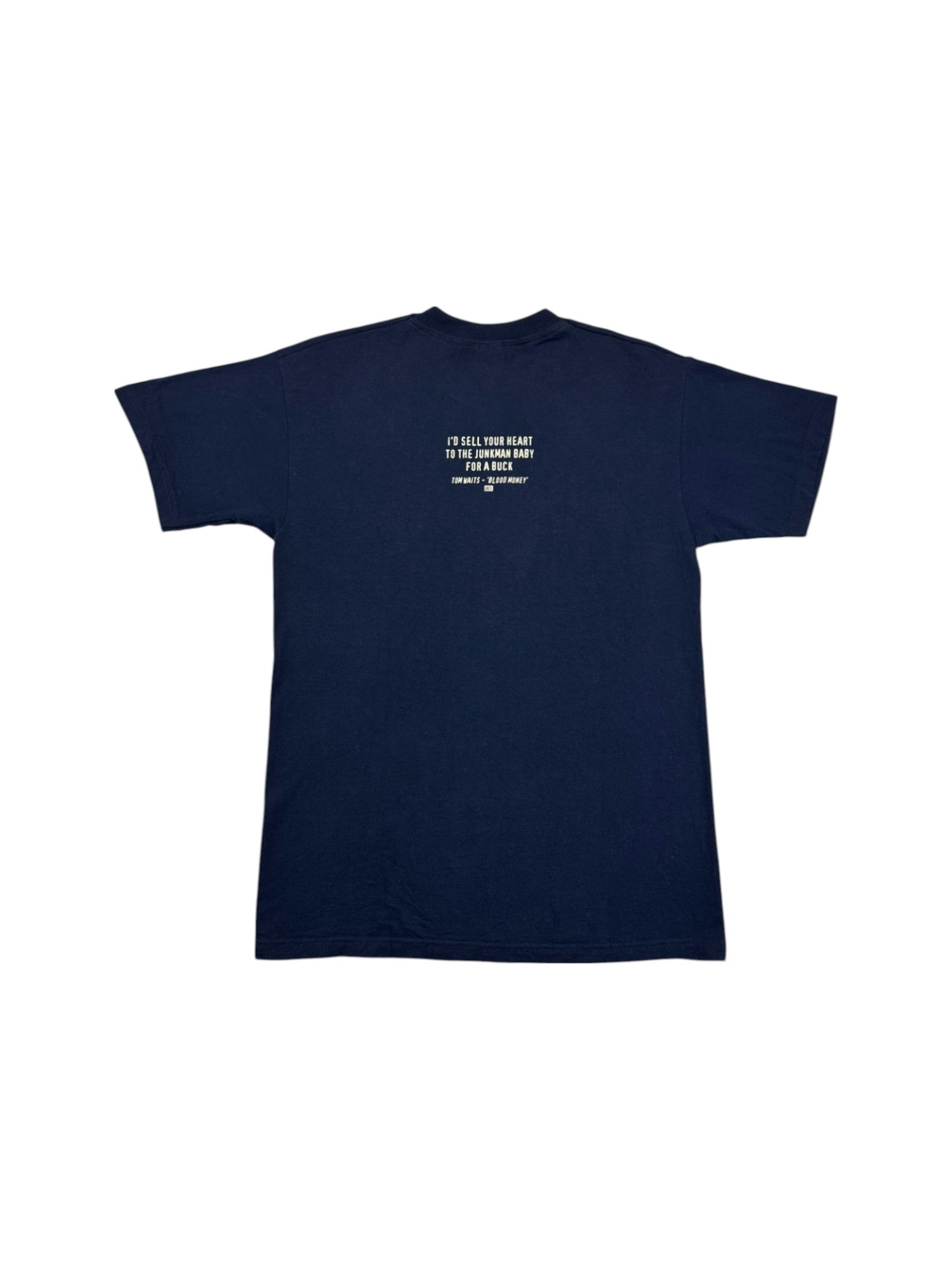 Screen Stars Shirt 2002 "Blood Money" Tom Waits ANTI- Records Fritz Neary Artwork Dunkelblau M