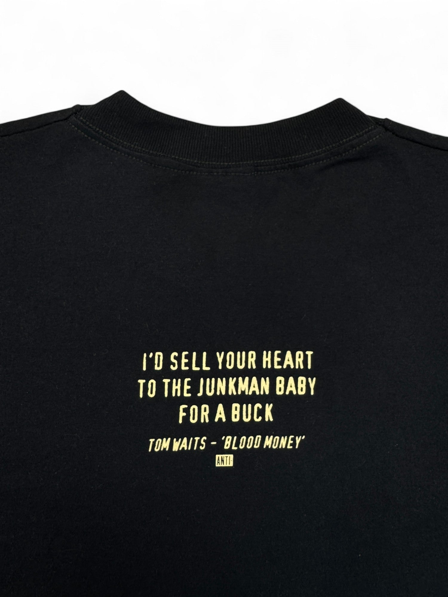 Screen Stars Shirt 2002 "Blood Money" Tom Waits ANTI- Records Fritz Neary Artwork Dunkelblau M
