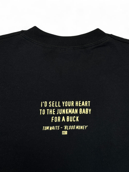Screen Stars Shirt 2002 "Blood Money" Tom Waits ANTI- Records Fritz Neary Artwork Dunkelblau M