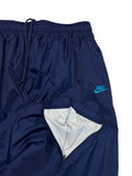 90s Nike Nylon Sportanzug Big Swoosh Dunkelblau Grün XL