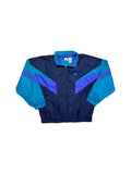 90s Nike Nylon Sportanzug Big Swoosh Dunkelblau Grün XL