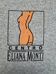 Vintage Linea Sport Shirt 90s "Centro Eliana Monti" Heavy Cotton Heather Grau XL