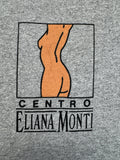 Vintage Linea Sport Shirt 90s "Centro Eliana Monti" Heavy Cotton Heather Grau XL