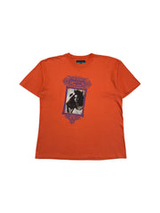 Vintage Gymnasium Shirt 90s "Querido Amor" Photo Print Orange M