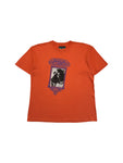 Vintage Gymnasium Shirt 90s "Querido Amor" Photo Print Orange M