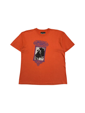 Vintage Gymnasium Shirt 90s "Querido Amor" Photo Print Orange M