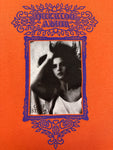 Vintage Gymnasium Shirt 90s "Querido Amor" Photo Print Orange M