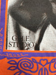 Vintage Gymnasium Shirt 90s "Querido Amor" Photo Print Orange M