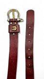 Vintage Aigner Gürtel Dunkelrot 100/40