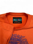 Vintage Gymnasium Shirt 90s "Querido Amor" Photo Print Orange M