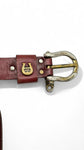 Vintage Aigner Gürtel Dunkelrot 100/40