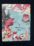 Vintage Shirt 90s Utagawa Kuniyoshi Koi Fish Japan Tokyo National Museum Schwarz M