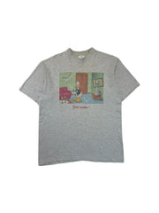 Vintage TeeJays Shirt 90s Bedard "Good Wishes!" Grau L