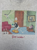 Vintage TeeJays Shirt 90s Bedard "Good Wishes!" Grau L