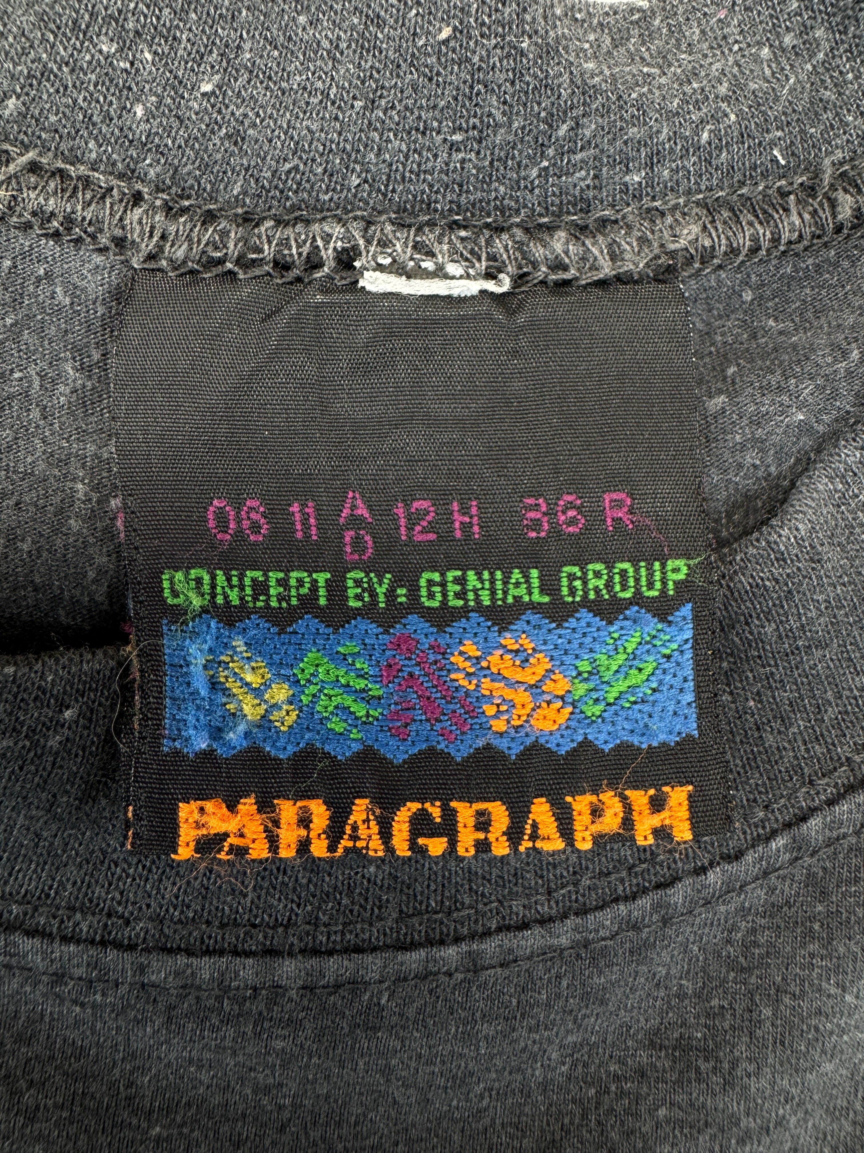 Vintage Paragraph Shirt 90s "The Work Of Friendship" Schwarz L-XL