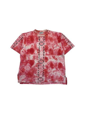 Vintage Bronxx Shirt 90s "Pietà" Heavy Weight Oversized Batik Rot XL