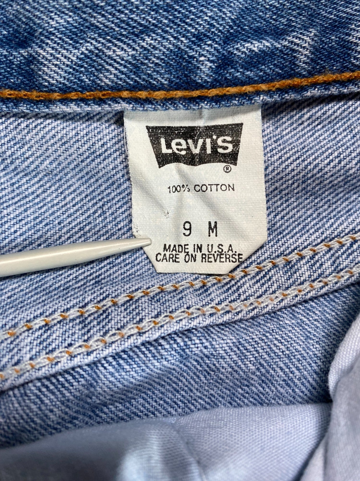 Classic! Vintage Levis Jeans 17501-0191 Regular Fit Straight Leg Damen Blau (9) S - RareRags