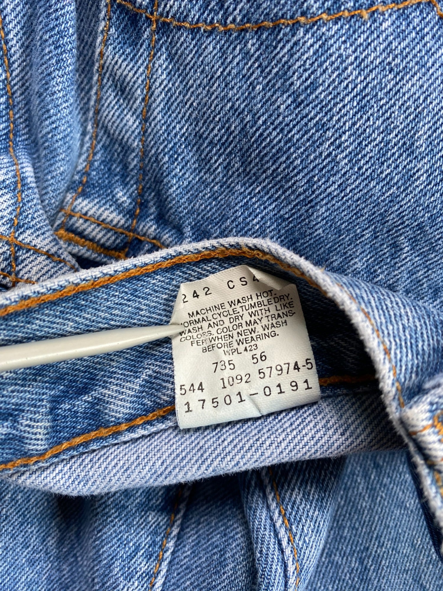 Classic! Vintage Levis Jeans 17501-0191 Regular Fit Straight Leg Damen Blau (9) S - RareRags