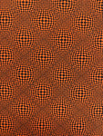 Vintage Avanti By C&A Shirt 90s Warped Checkerboard Schwarz Orange XL