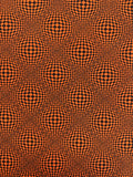 Vintage Avanti By C&A Shirt 90s Warped Checkerboard Schwarz Orange XL