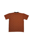 Vintage Avanti By C&A Shirt 90s Warped Checkerboard Schwarz Orange XL