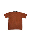 Vintage Avanti By C&A Shirt 90s Warped Checkerboard Schwarz Orange XL