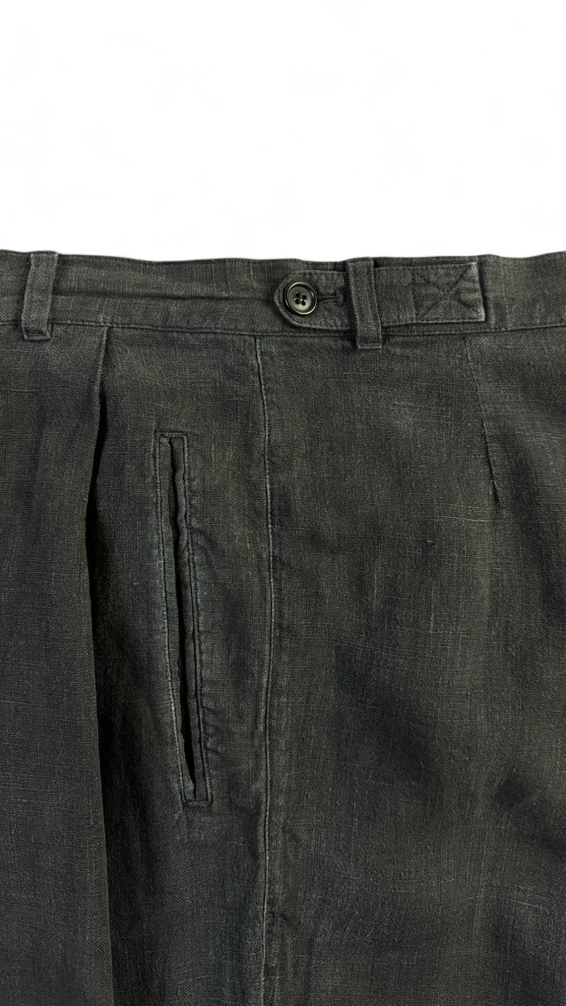 Oska Leinenhose Schwarz (5) M-L