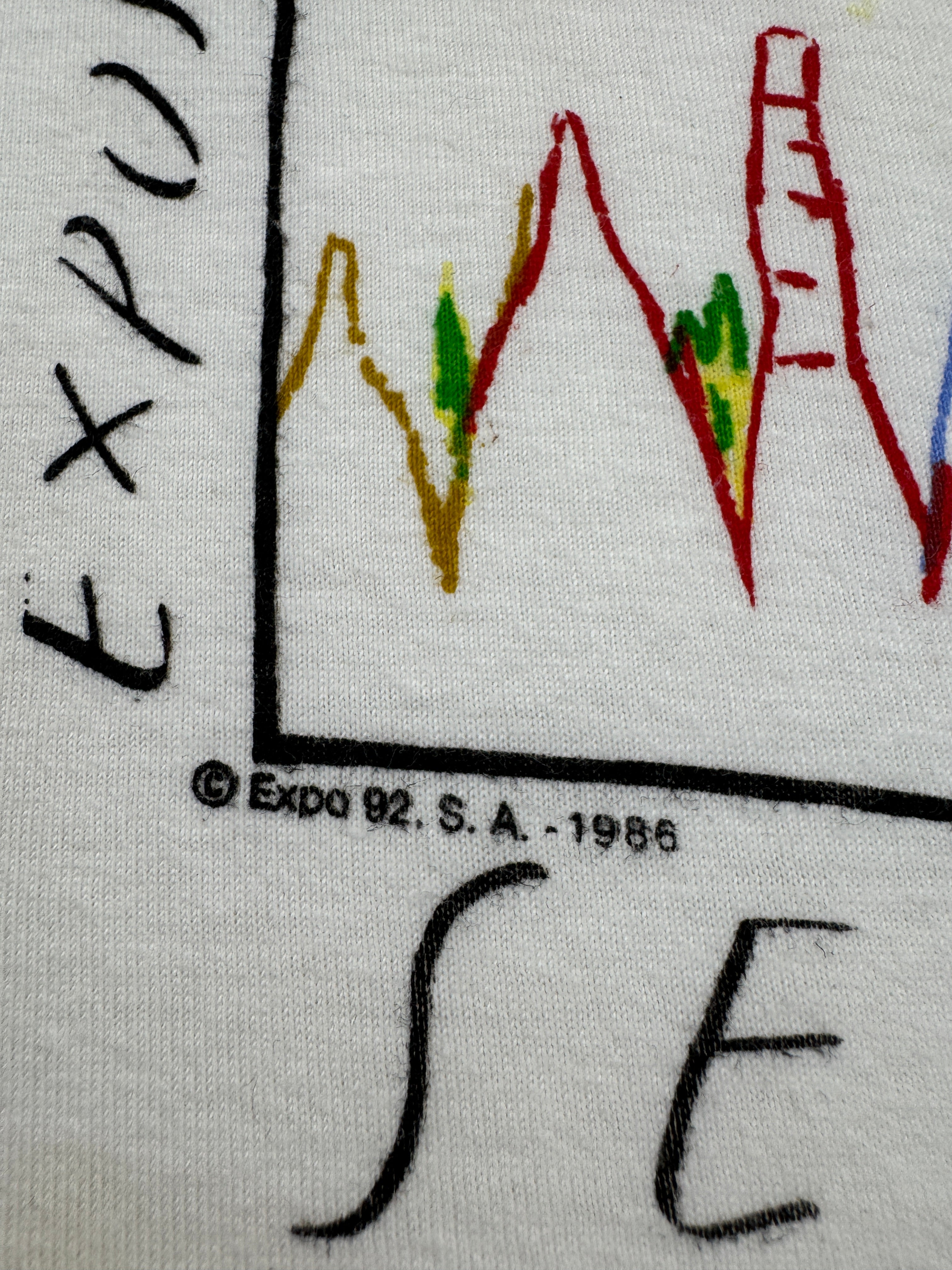 Vintage Mas Sana Shirt EXPO 1992 Sevilla Weiß M