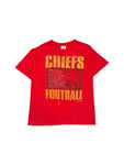Vintage Official Fan Shirt 90s Trashed NFL Chiefs Football Single Stitch Made In USA Rot L