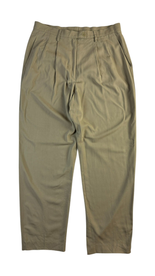 Vintage Jil Sander Hose 90s Reine Schurwolle Made In Italy Braun/Beige 44