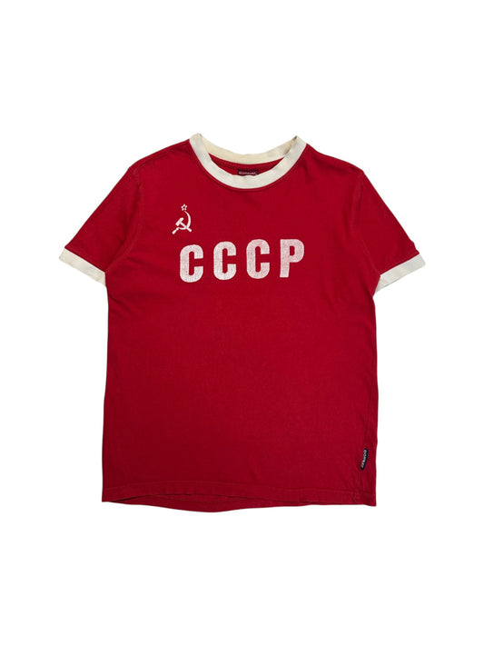 90s Donnay Retro Shirt CCCP Soviet Union UdSSR Rot
