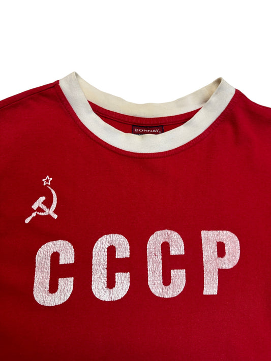 90s Donnay Retro Shirt CCCP Soviet Union UdSSR Rot