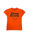 Vintage Fruit Of The Loom Damen Shirt 80s "Doug Bruno Girls Basketball Camp" Single Stitch Made In USA Orange XL