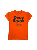 Vintage Fruit Of The Loom Damen Shirt 80s "Doug Bruno Girls Basketball Camp" Single Stitch Made In USA Orange XL