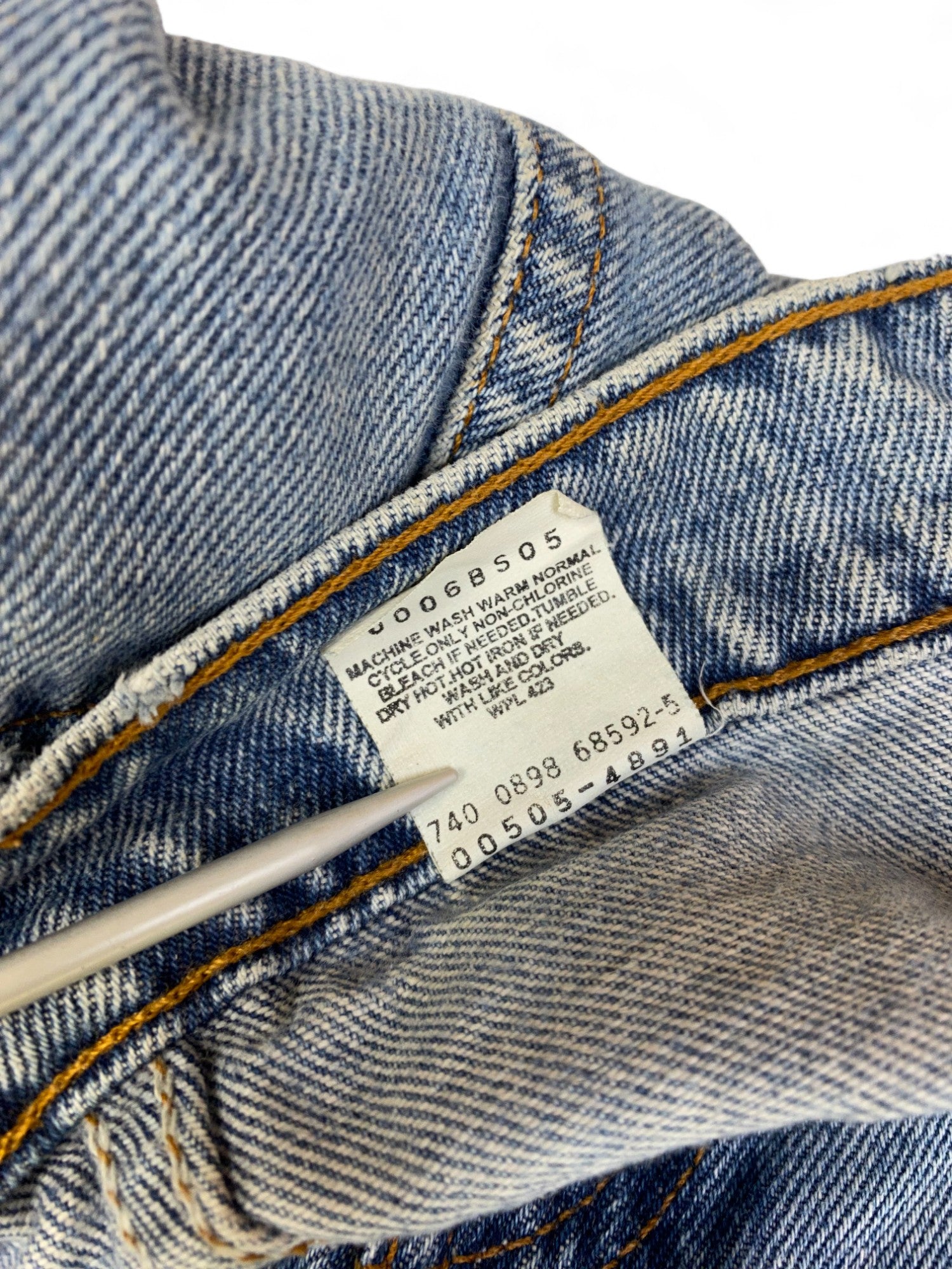 Vintage Levis Jeans 505 Regular Fit Straight Leg Herren Blau (W42 L30) XL -XXL