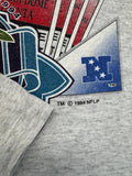 Vintage Salem Shirt 1994 Super Bowl Georgia Dome Atlanta Single Stitch Made In USA Heather Grau L